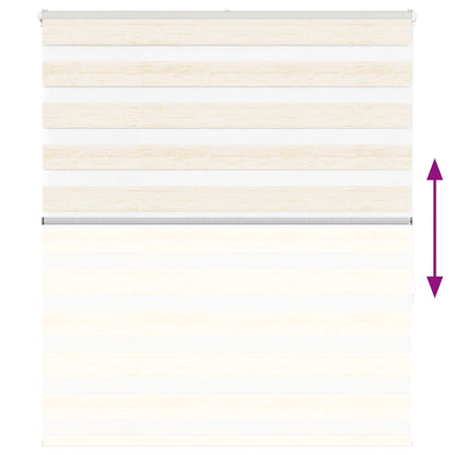Zebra rullegardin marmor beige 135x150cm stofbredde 130,9cm polyester