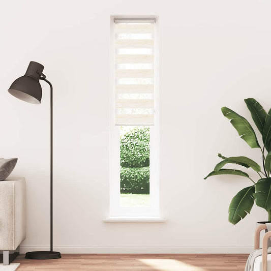 Zebra rullegardin marmor beige 45x200 cm stofbredde 40,9 cm polyester