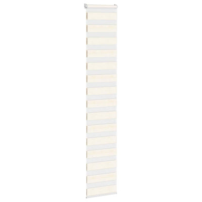 Zebra rullegardin marmor beige 50x200 cm stofbredde 45,9 cm polyester
