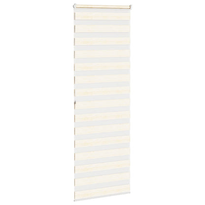 Doppelrollo Marmorbeige 85x200 cm Stoffbreite 80,9 cm Polyester