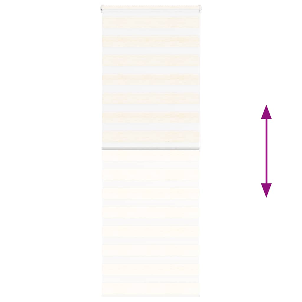 Doppelrollo Marmorbeige 85x200 cm Stoffbreite 80,9 cm Polyester