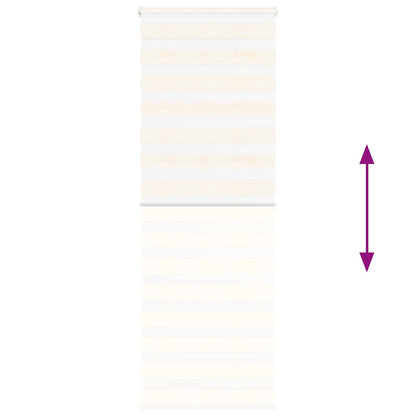 Doppelrollo Marmorbeige 85x200 cm Stoffbreite 80,9 cm Polyester