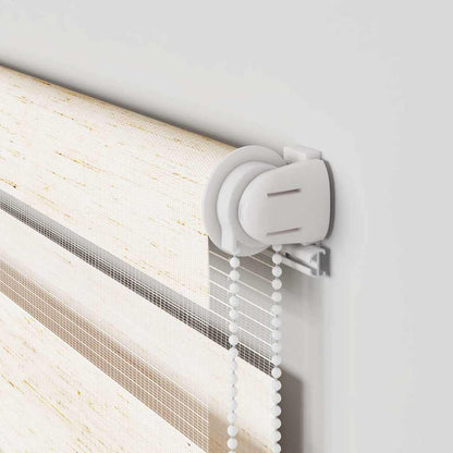 Doppelrollo Marmorbeige 85x200 cm Stoffbreite 80,9 cm Polyester