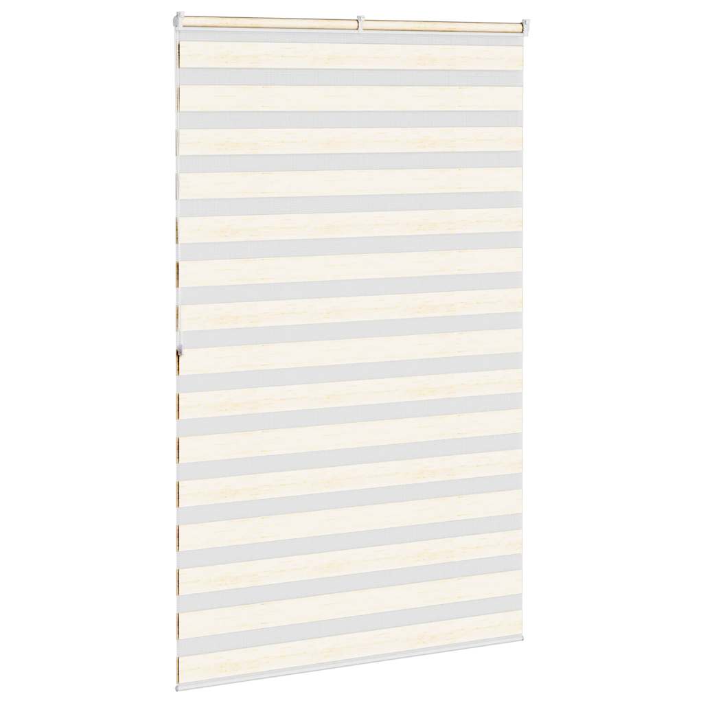 Zebra rullegardin marmor beige 140x200cm stofbredde 135,9cm polyester