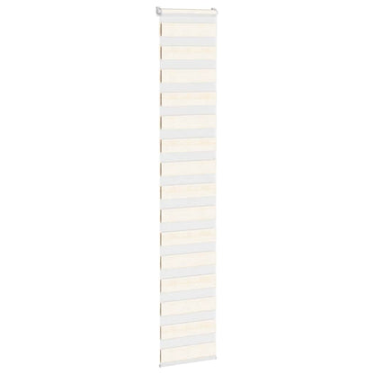 Zebra rullegardin marmor beige 40x230 cm stofbredde 35,9 cm polyester