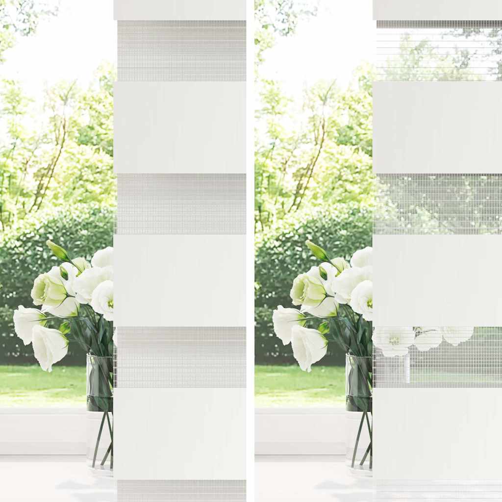 Doppelrollo Weiß 160x230 cm Stoffbreite 155,9 cm Polyester