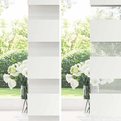 Doppelrollo Weiß 160x230 cm Stoffbreite 155,9 cm Polyester