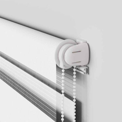 Doppelrollo Weiß 160x230 cm Stoffbreite 155,9 cm Polyester