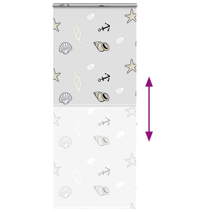 Duschrollo mit Kassette 100x240 cm Stoffbreite 96 cm