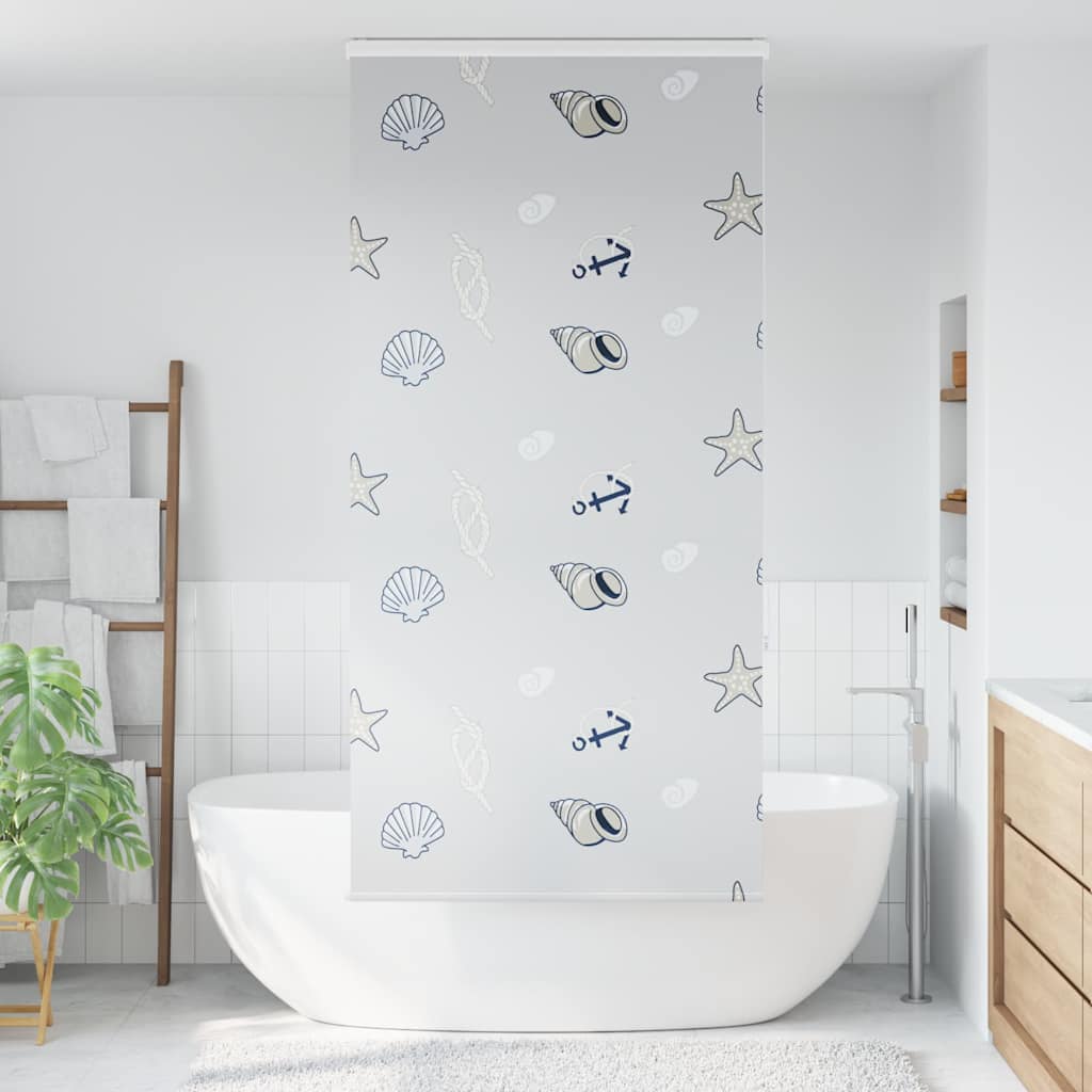 Duschrollo mit Kassette 110x240 cm Stoffbreite 106 cm
