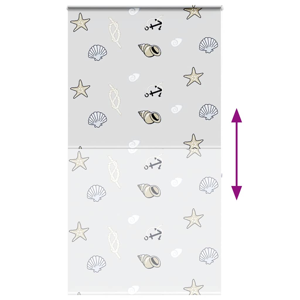 Duschrollo mit Kassette 130x240 cm Stoffbreite 126 cm
