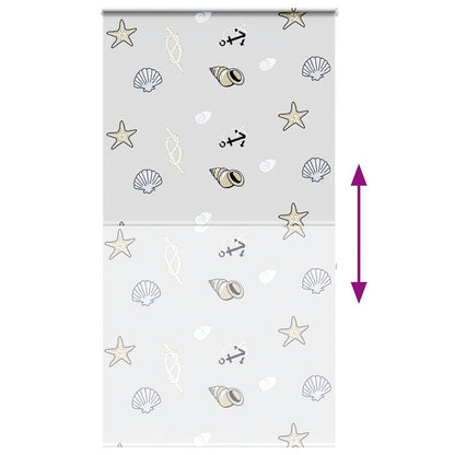 Duschrollo mit Kassette 130x240 cm Stoffbreite 126 cm