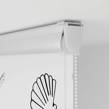 Duschrollo mit Kassette 130x240 cm Stoffbreite 126 cm