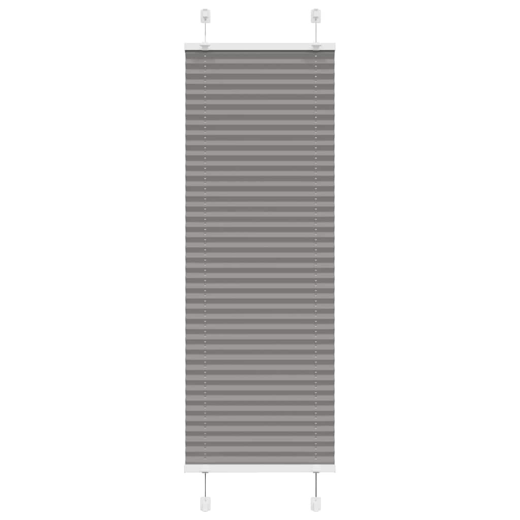 Plissee Anthrazit 50x100 cm Stoffbreite 49,4 cm Polyester