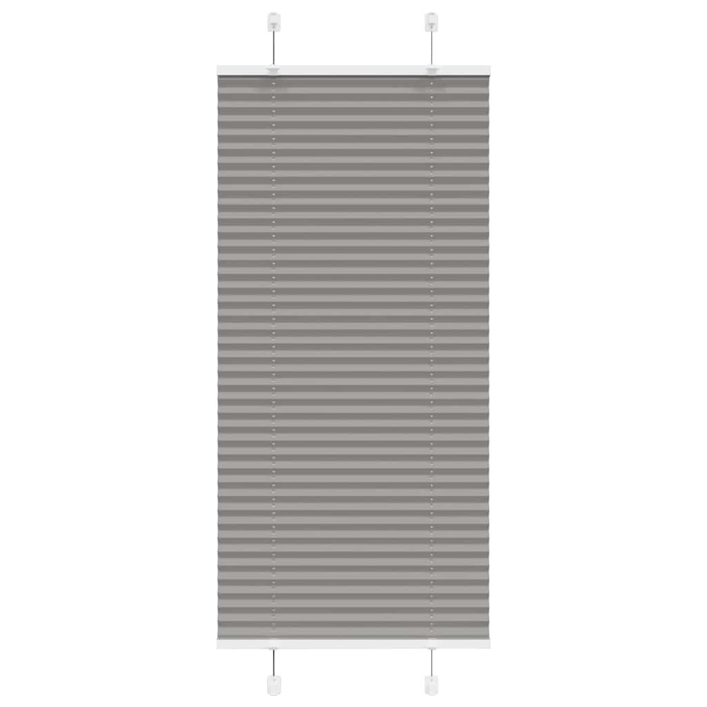 Plissee Anthrazit 55x100 cm Stoffbreite 54,4 cm Polyester