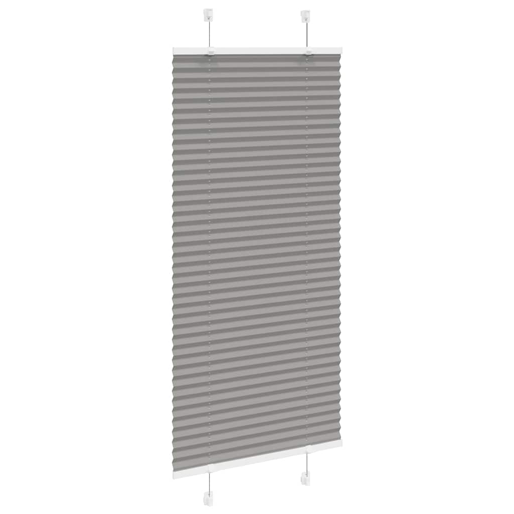 Plissee Anthrazit 65x100 cm Stoffbreite 64,4 cm Polyester