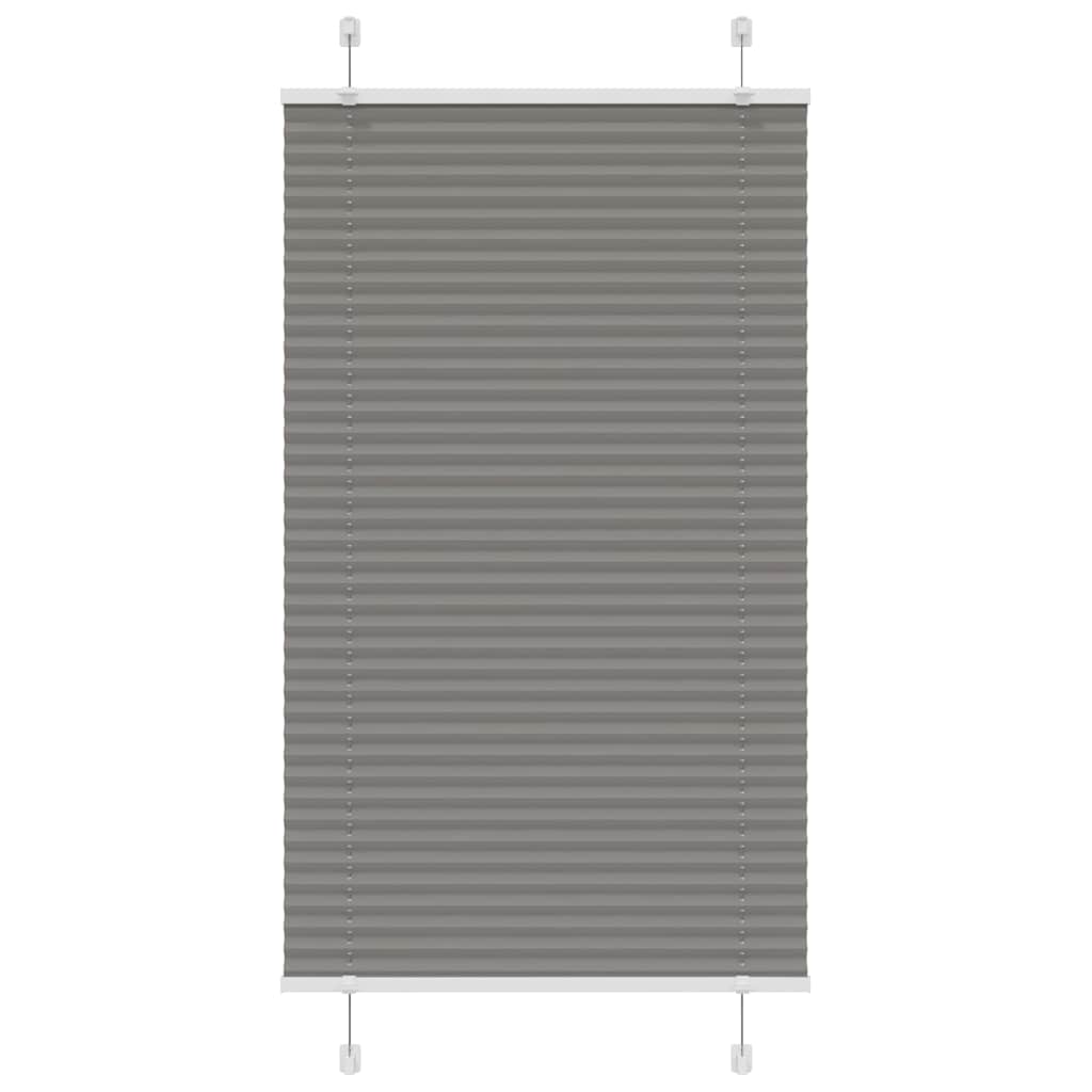 Plissee Anthrazit 75x100 cm Stoffbreite 74,4 cm Polyester