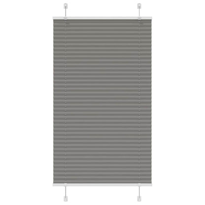 Plissee Anthrazit 75x100 cm Stoffbreite 74,4 cm Polyester