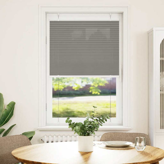 Plissee Anthrazit 75x100 cm Stoffbreite 74,4 cm Polyester