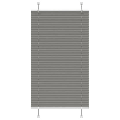 Plissee Anthrazit 80x100 cm Stoffbreite 79,4 cm Polyester