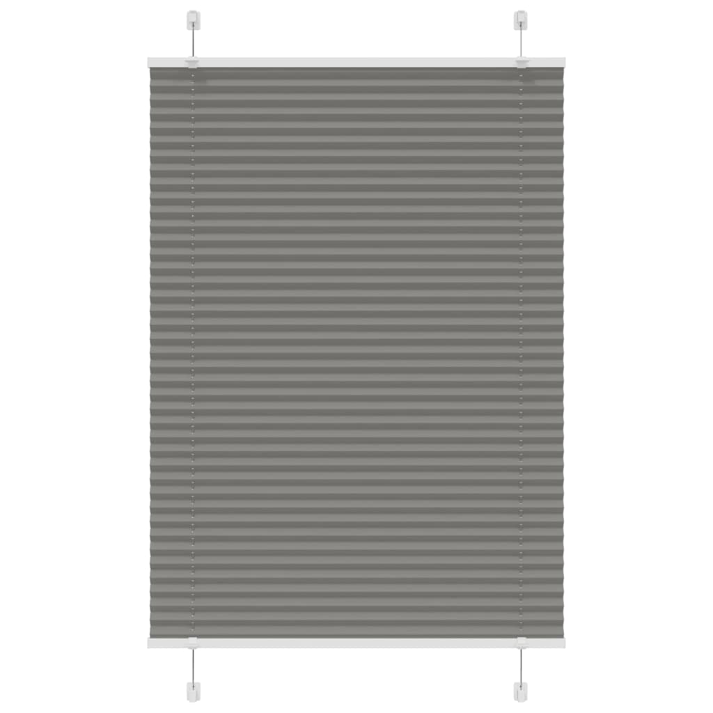 Plissee Anthrazit 85x100 cm Stoffbreite 84,4 cm Polyester