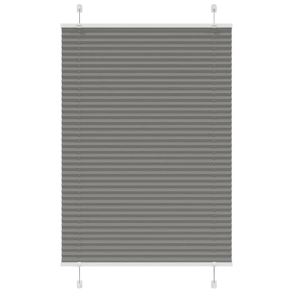 Plissee Anthrazit 85x100 cm Stoffbreite 84,4 cm Polyester