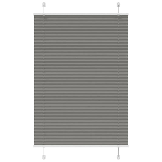 Plissee Anthrazit 95x100 cm Stoffbreite 94,4 cm Polyester