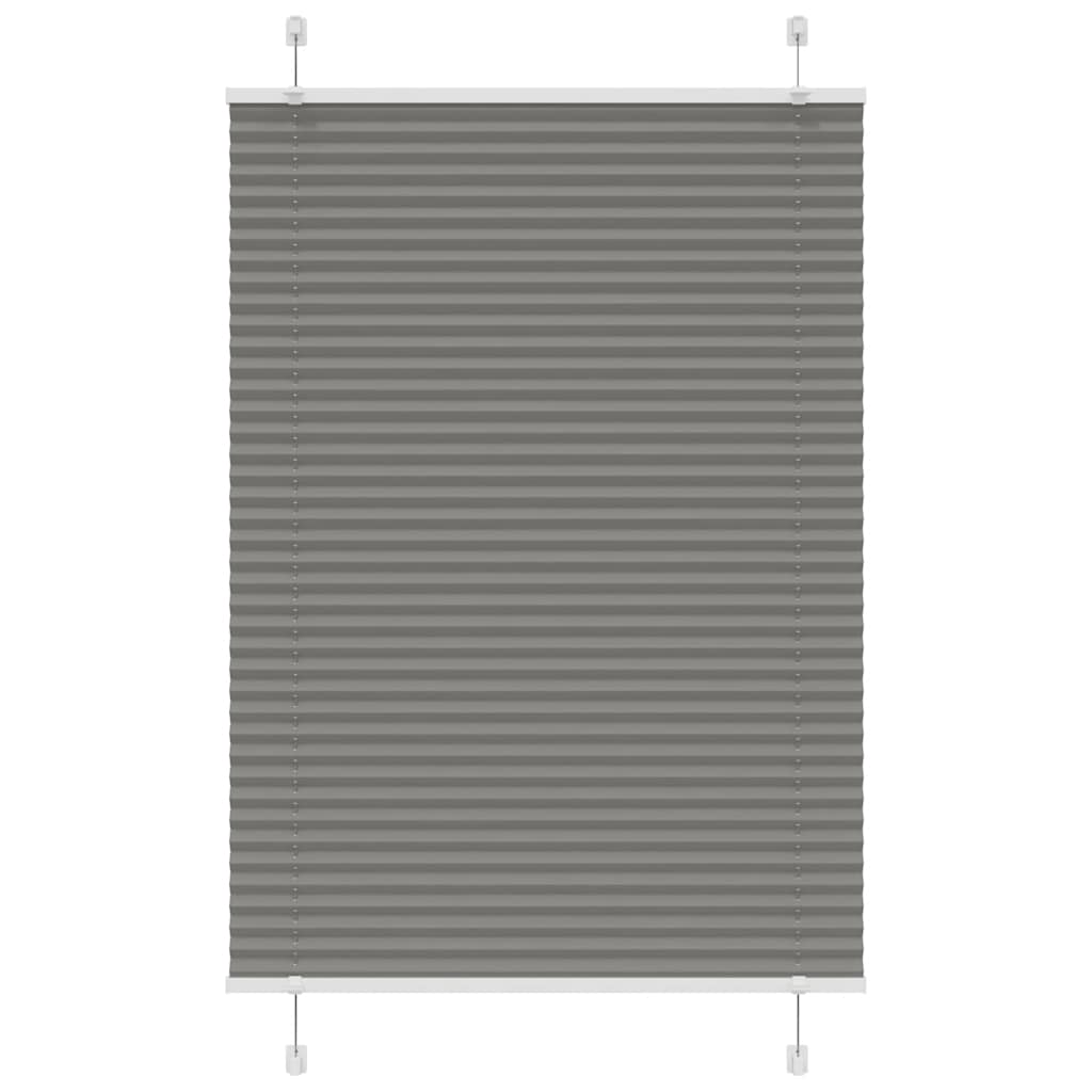 Plissee Anthrazit 100x100 cm Stoffbreite 99,4 cm Polyester