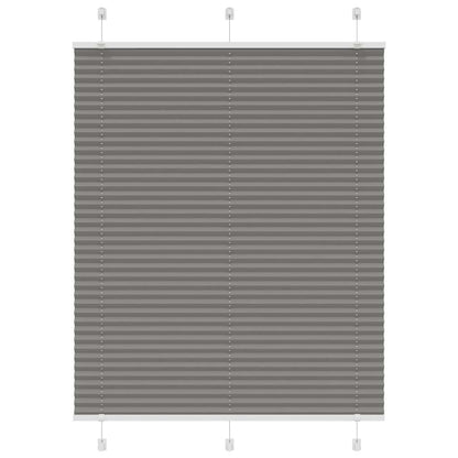 Plissee Anthrazit 105x100 cm Stoffbreite 104,4 cm Polyester