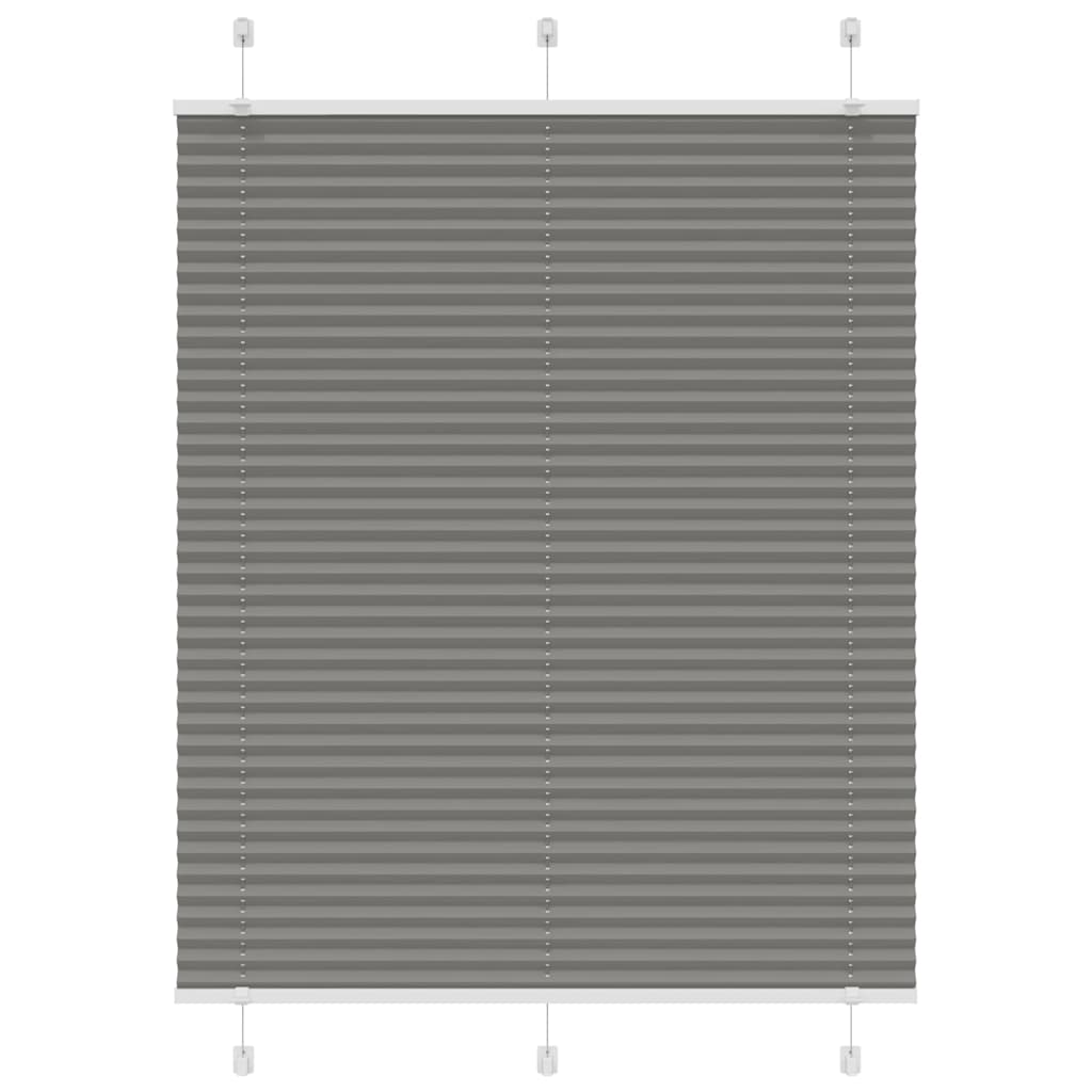 Plissee Anthrazit 110x100 cm Stoffbreite 109,4 cm Polyester