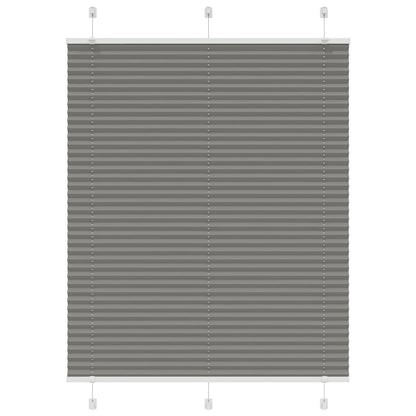 Plissee Anthrazit 110x100 cm Stoffbreite 109,4 cm Polyester