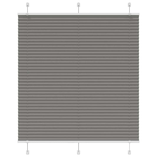 Plissee Anthrazit 115x100 cm Stoffbreite 114,4 cm Polyester