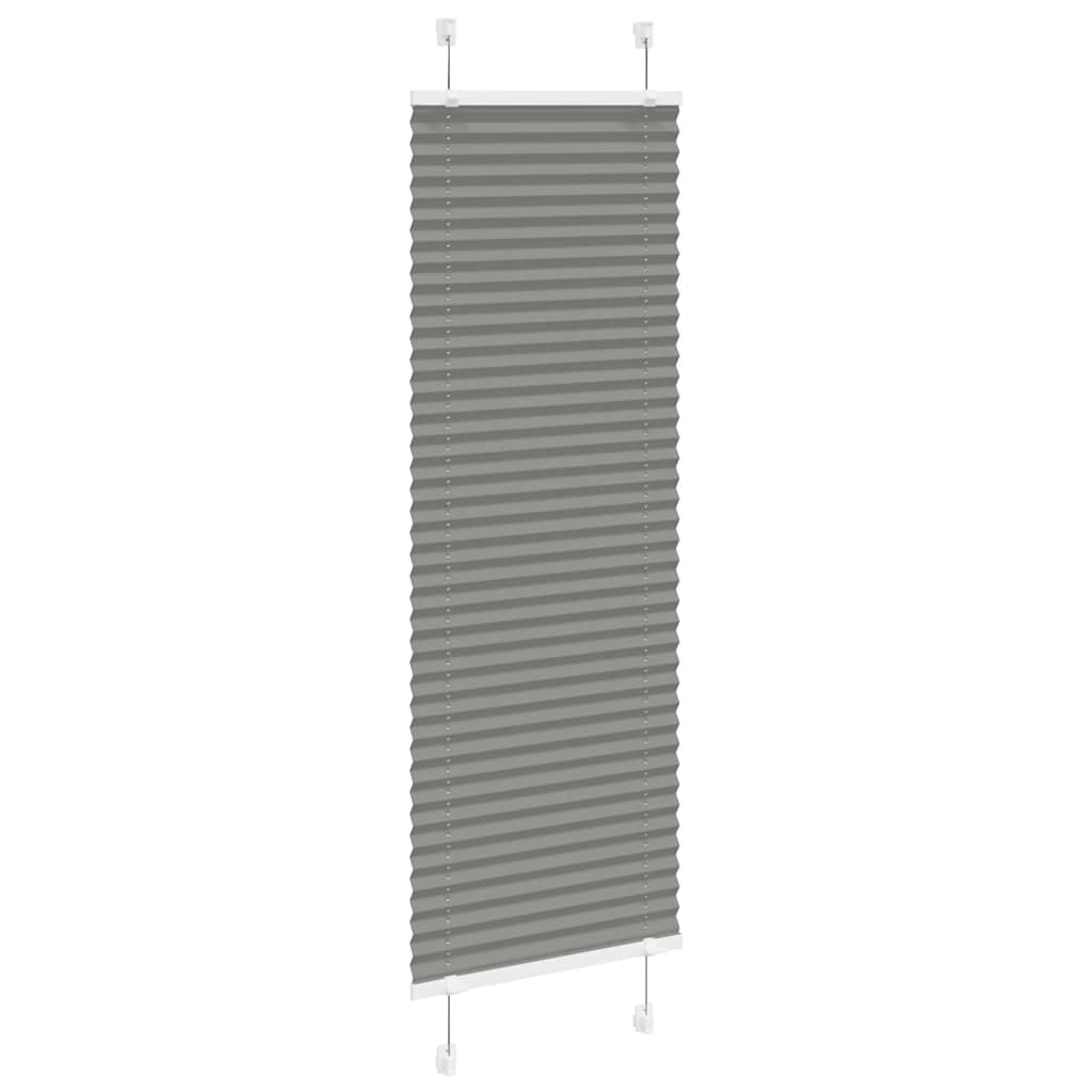 Plissee Anthrazit 40x150 cm Stoffbreite 39,4 cm Polyester