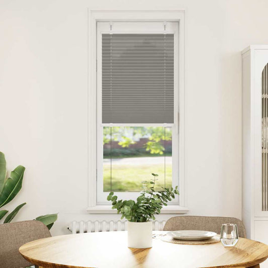 Plissee Anthrazit 40x150 cm Stoffbreite 39,4 cm Polyester