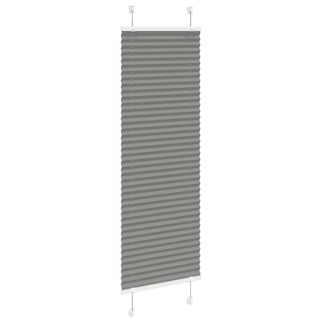 Plissee Anthrazit 45x150 cm Stoffbreite 44,4 cm Polyester