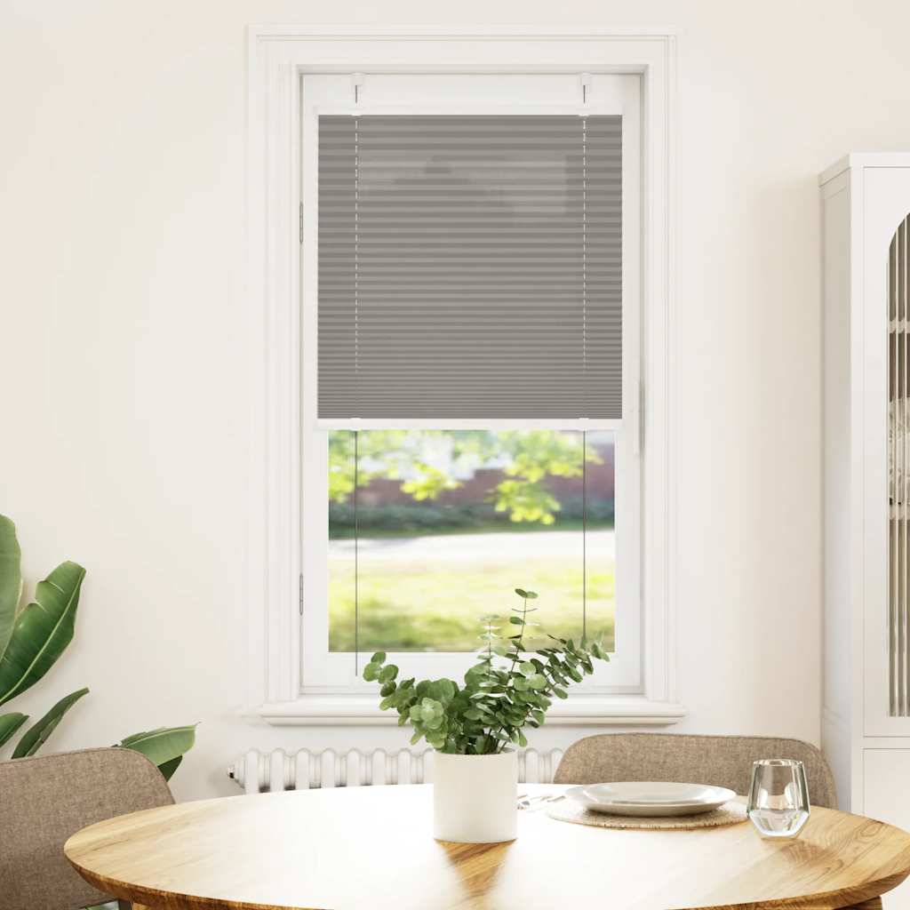 Plissee Anthrazit 60x150 cm Stoffbreite 59,4 cm Polyester