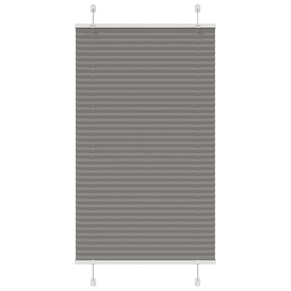 Plissee Anthrazit 80x150 cm Stoffbreite 79,4 cm Polyester