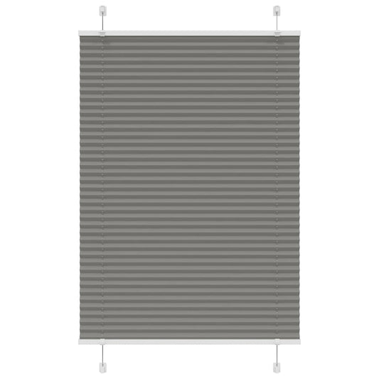 Plissee Anthrazit 85x150 cm Stoffbreite 84,4 cm Polyester