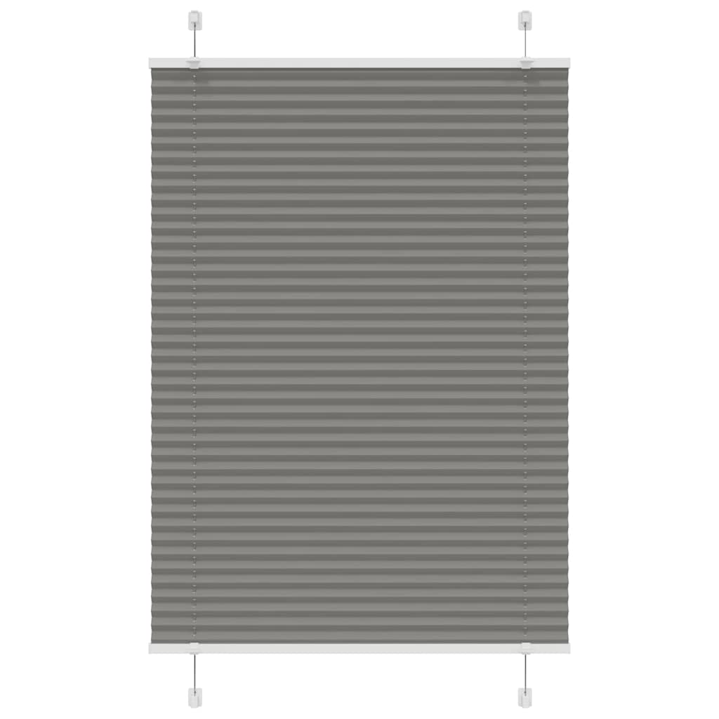 Plissee Anthrazit 95x150 cm Stoffbreite 94,4 cm Polyester
