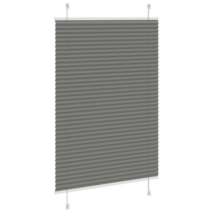 Plissee Anthrazit 95x150 cm Stoffbreite 94,4 cm Polyester
