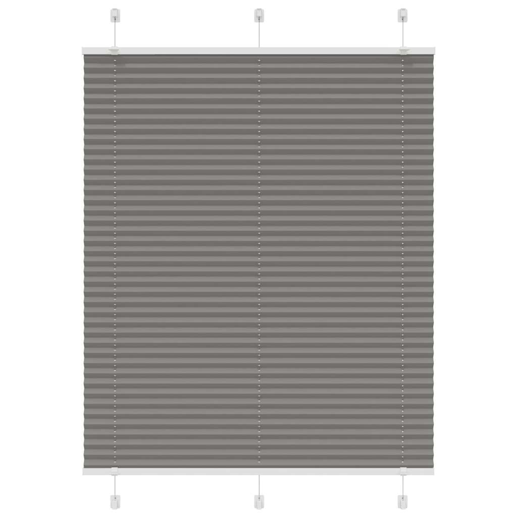 Plissee Anthrazit 110x150 cm Stoffbreite 109,4 cm Polyester