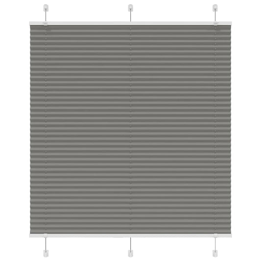 Plissee Anthrazit 115x150 cm Stoffbreite 114,4 cm Polyester