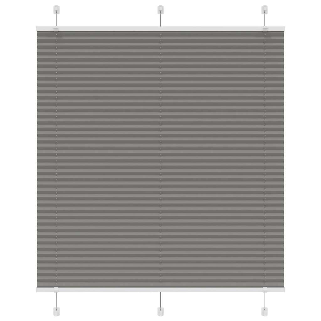 Plissee Anthrazit 120x150 cm Stoffbreite 119,4 cm Polyester