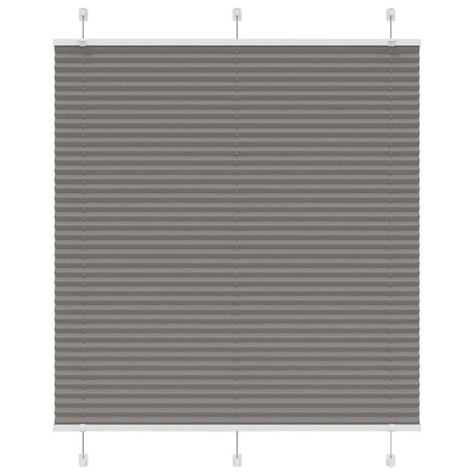 Plissee Anthrazit 120x150 cm Stoffbreite 119,4 cm Polyester