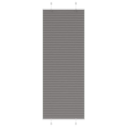 Plissee Anthrazit 75x200 cm Stoffbreite 74,4 cm Polyester