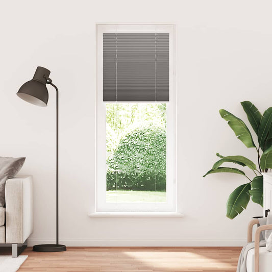 Plissee Anthrazit 75x200 cm Stoffbreite 74,4 cm Polyester