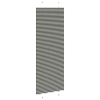 Plissee Anthrazit 75x200 cm Stoffbreite 74,4 cm Polyester