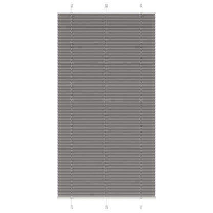 Plissee Anthrazit 105x200 cm Stoffbreite 104,4 cm Polyester