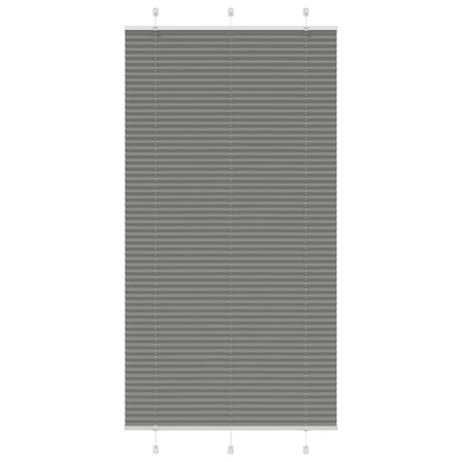 Plissee Anthrazit 110x200 cm Stoffbreite 109,4 cm Polyester