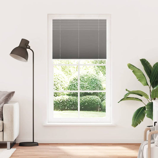 Plissee Anthrazit 110x200 cm Stoffbreite 109,4 cm Polyester